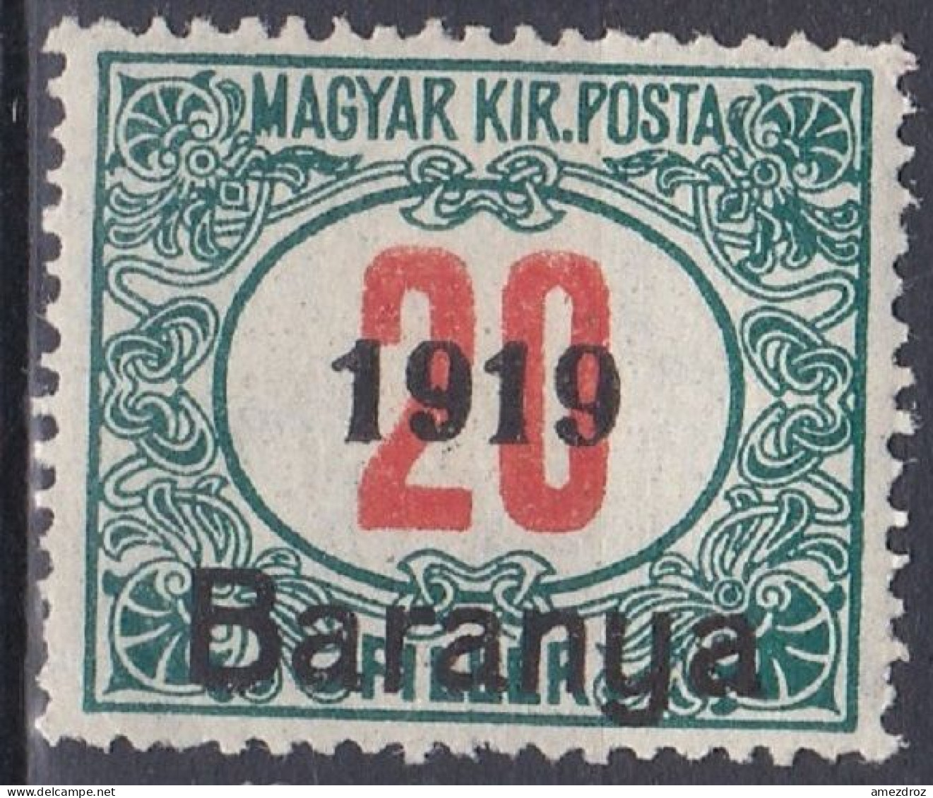 Hongrie Baranya Taxe 1919 Mi 3 *  (A8) - Baranya