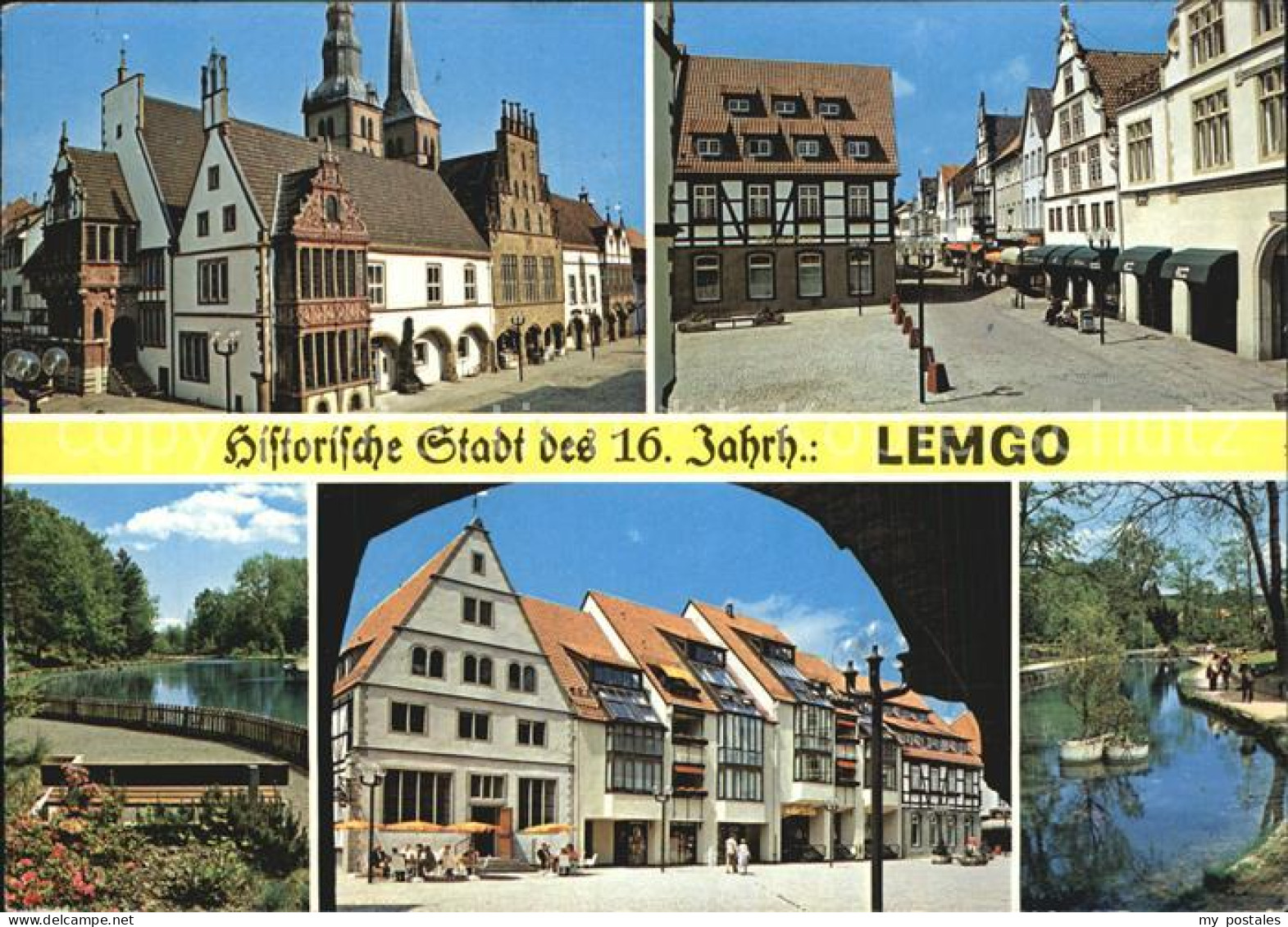 72543442 Lemgo Historisches Rathas Mittestrasse Markt Lindenwall Slavertorwall L - Lemgo