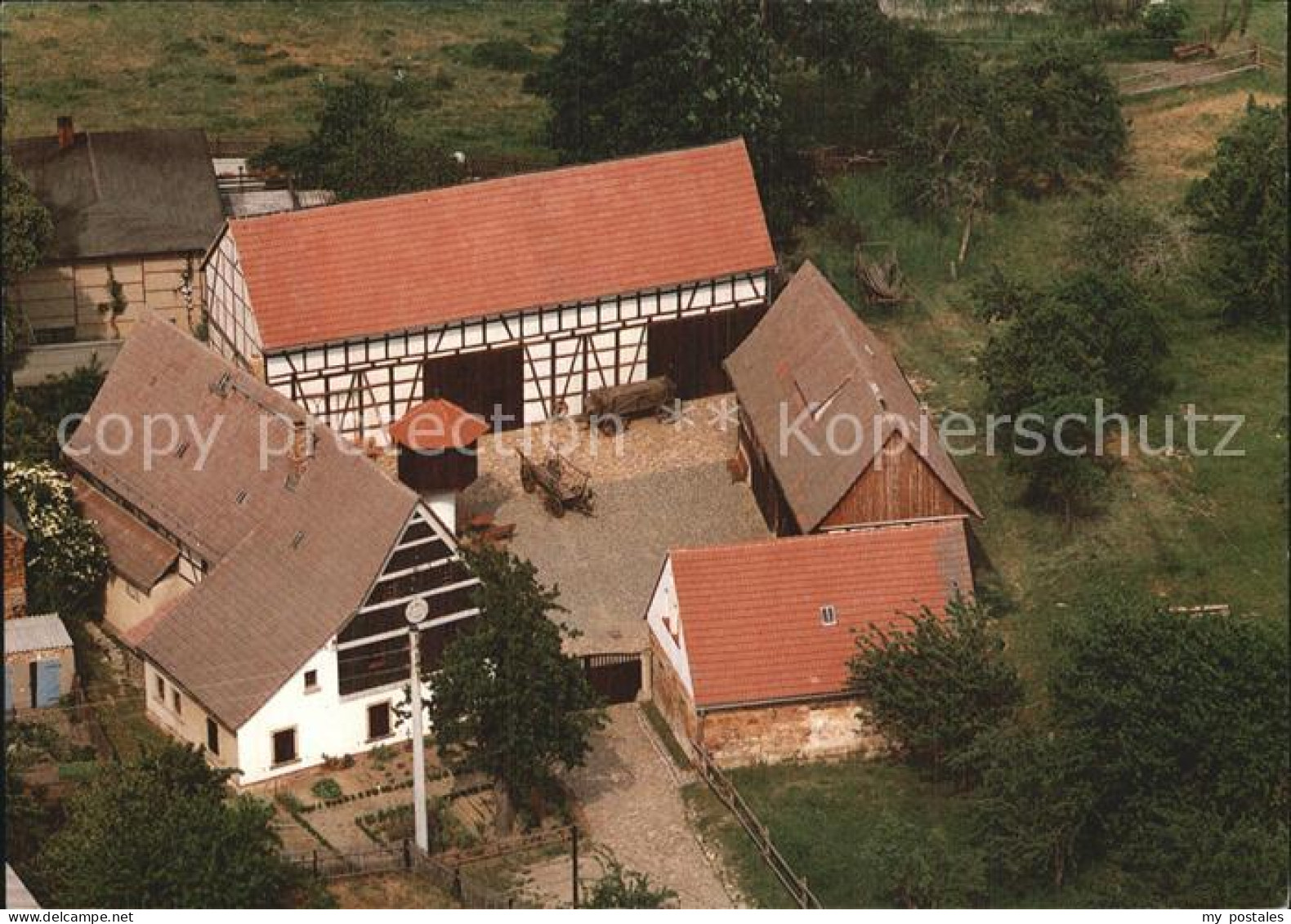 72543377 Wyhra Neukirchen Volkskundemuseum Fliegeraufnahme Borna - Borna