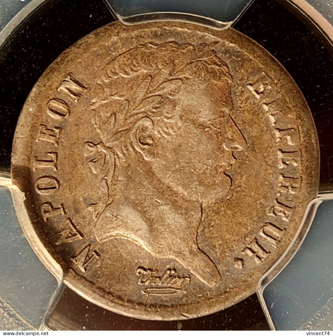 Demi-franc Napoléon 1er 1813/2-D PCGS AU58 - 1/2 Franc