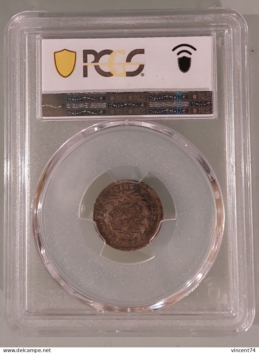 Demi-franc Napoléon 1er 1813/2-D PCGS AU58 - 1/2 Franc