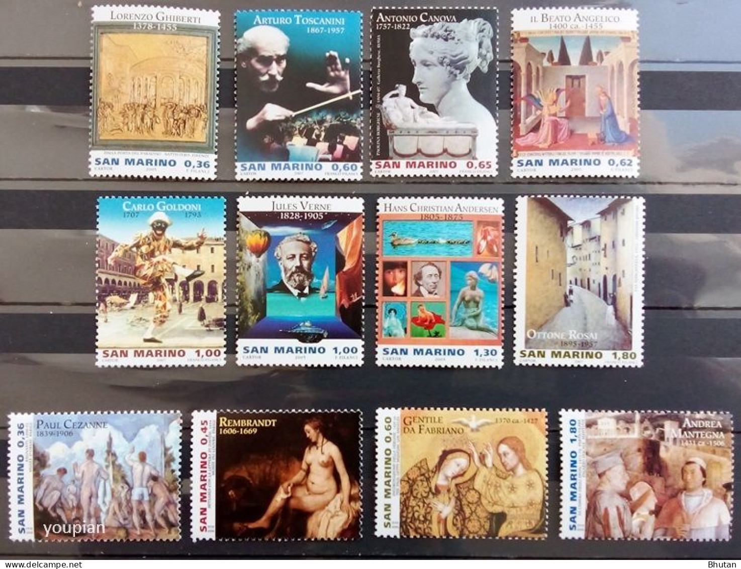 San Marino 2005-2007, Paintings, MNH Stamps Set - Unused Stamps