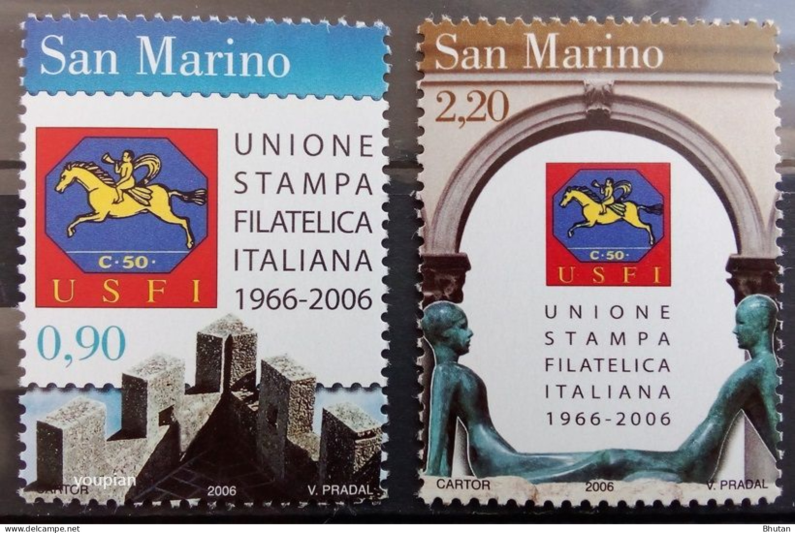 San Marino 2006, Italian Union Of Printing And Philately, MNH Stamps Set - Nuovi