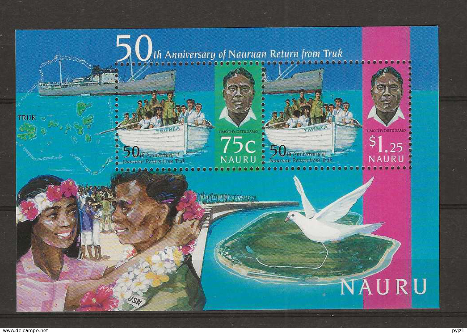 1996 MNH Nauru Mi Block 15 - Nauru