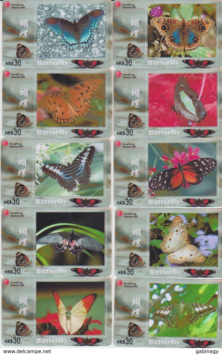 CHINA - BUTTERFLY-02 - SET OF 10 CARDS - Chine