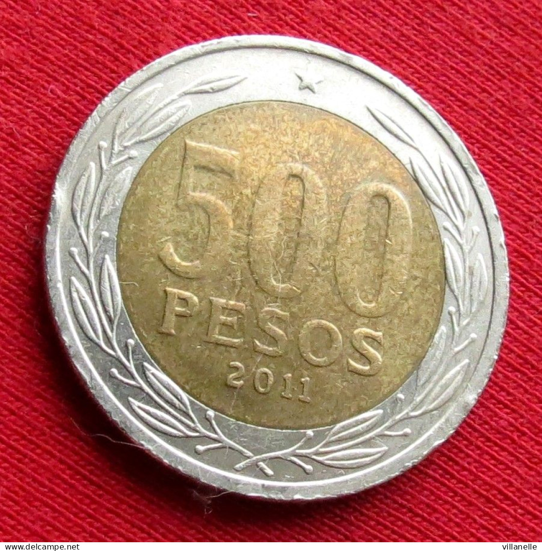 Chile 500 Pesos 2011 KM# 235 Lt 327 *VT  Chili - Cile