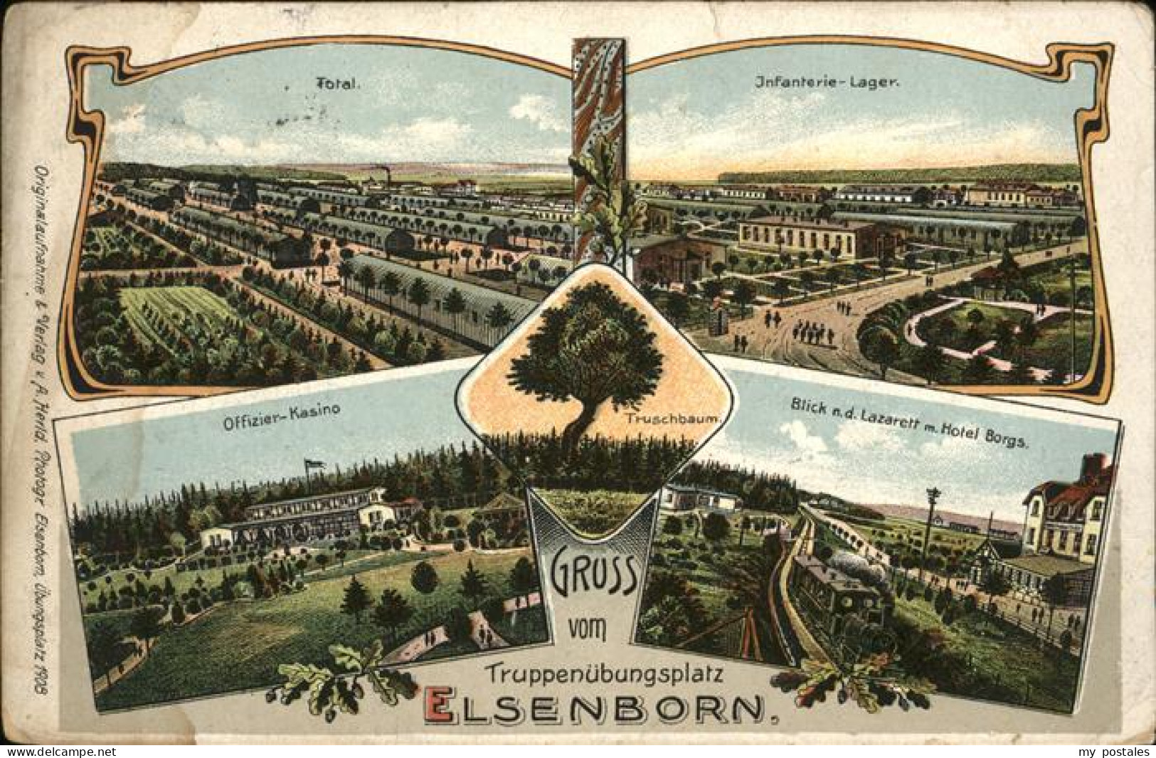 41080374 Elsenborn Infantrie Lager Kasino Lazarett Hotel Borgs  - Elsenborn (Kamp)