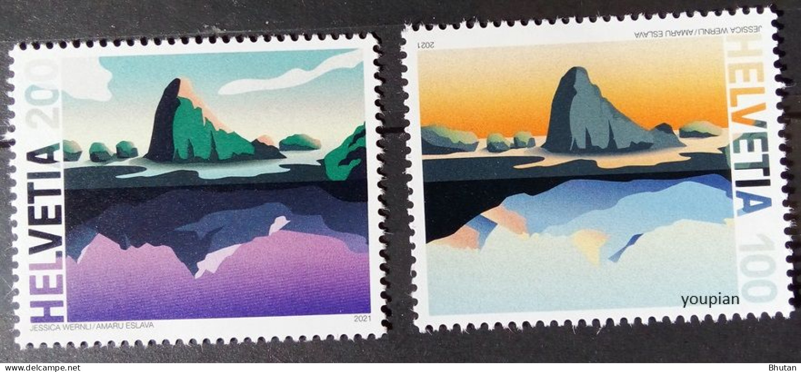 Switzerland 2021, Mountain, MNH Stamps Set - Ongebruikt