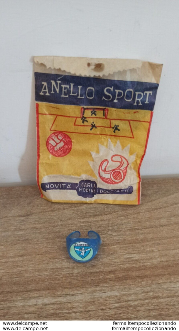 Bl4 Bustina Gioco Anello Sport Calcio Brescia Anni 60-70 Edizione Carla Modena - Catálogos