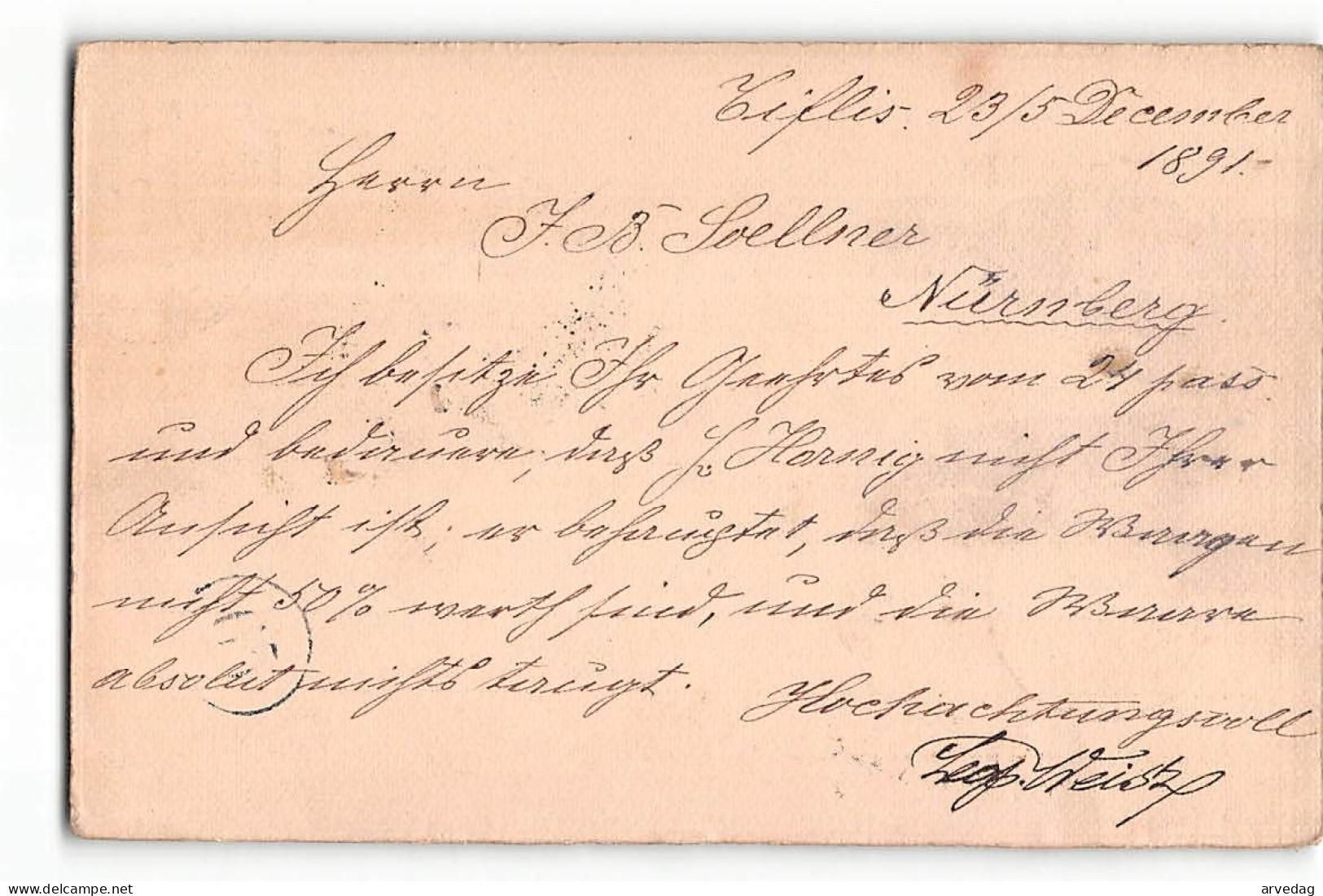 16256 PROBABLY TBLISI  TO NUERNBERGH - Stamped Stationery
