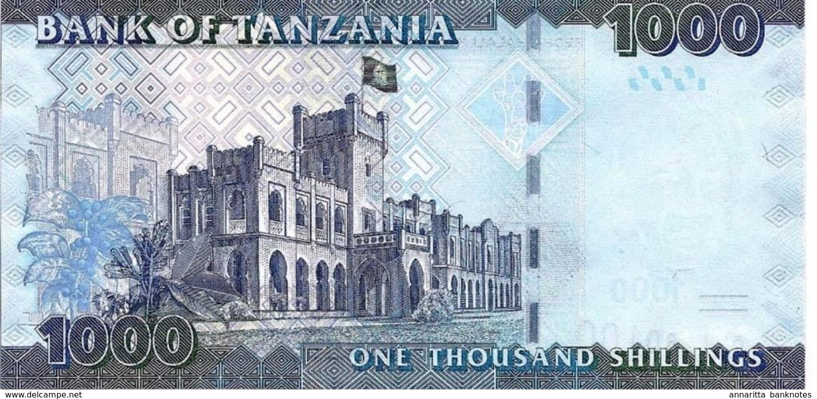 Tanzania 1000 Shillings ND (2015), UNC (P-41b, B-140b) - Tanzanie