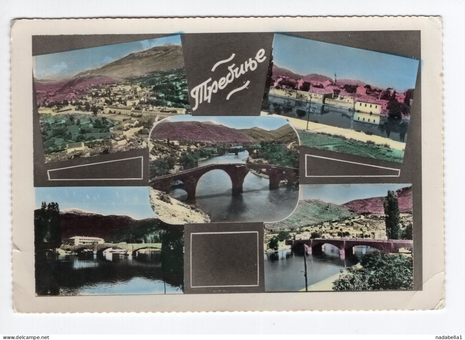 1961. YUGOSLAVIA,BOSNIA,TREBINJE,MULTI VIEW POSTCARD,USED - Jugoslawien