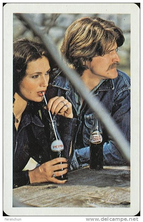 PEPSI * COLA * SOFT DRINK * WOMAN * GIRL * BUDAPEST * CALENDAR * FAJV 1980 * Hungary - Kleinformat : 1971-80