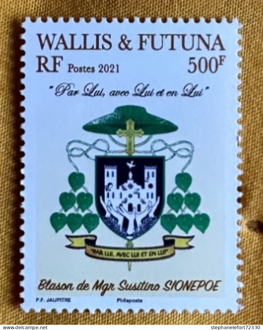 Wallis Et Futuna 2021 - NEUF ** -  Blason De Mgr Susitino SIONEPOE - Ongebruikt