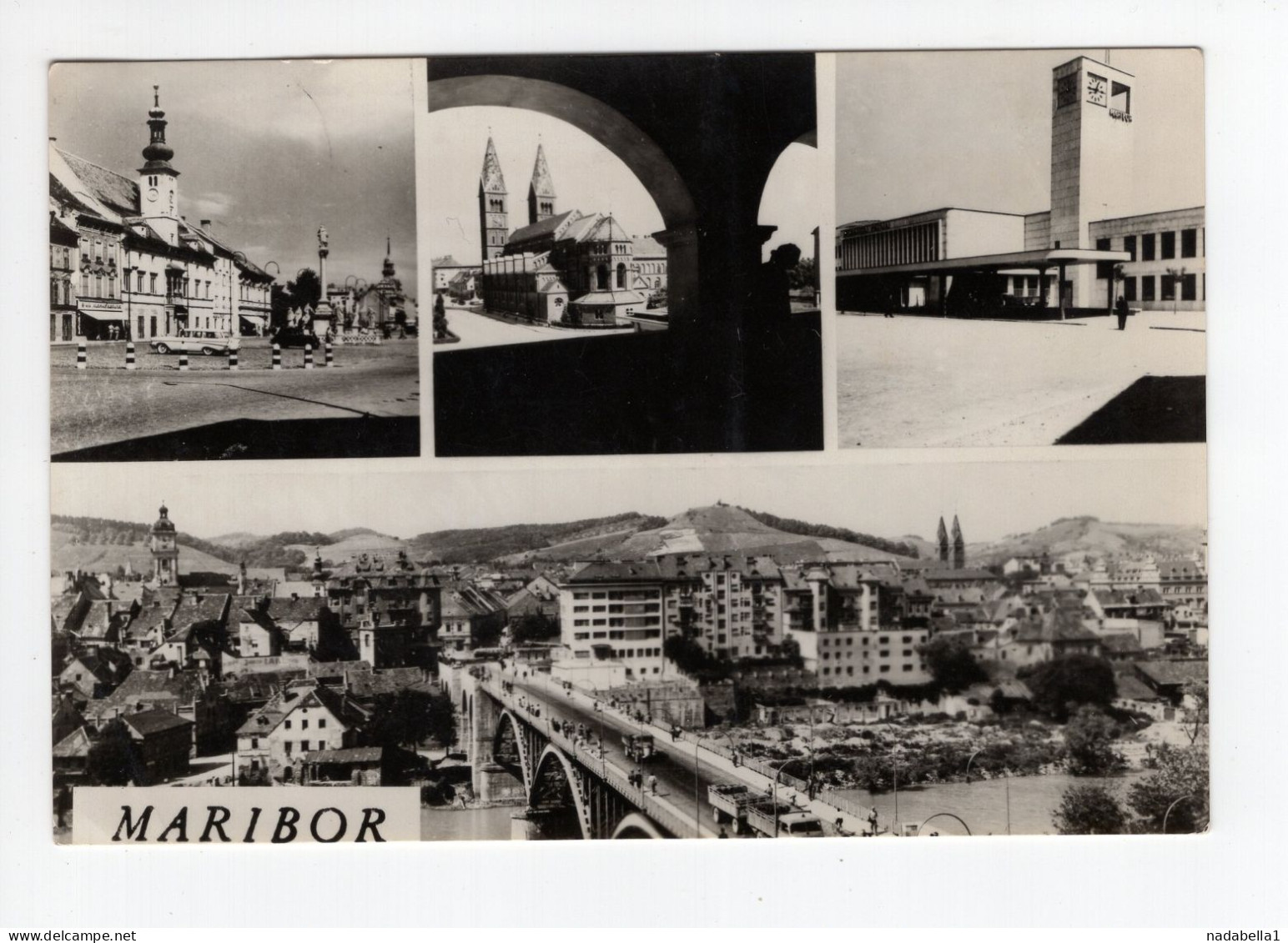 1959. YUGOSLAVIA,SLOVENIA,MARIBOR,MULTI VIEW,POSTCARD,USED - Yugoslavia