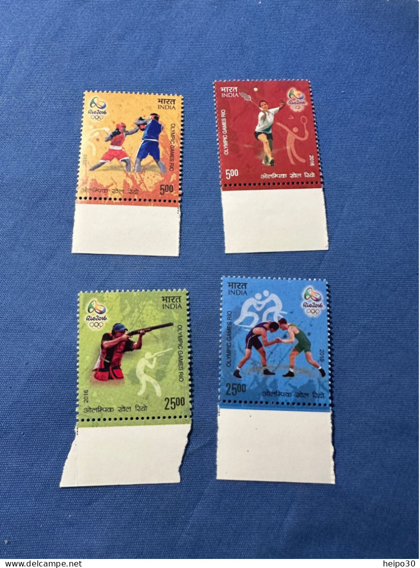 India 2016 Michel 2982-2985 Olympische Sommerspiele Rio De Janeiro MNH - Unused Stamps