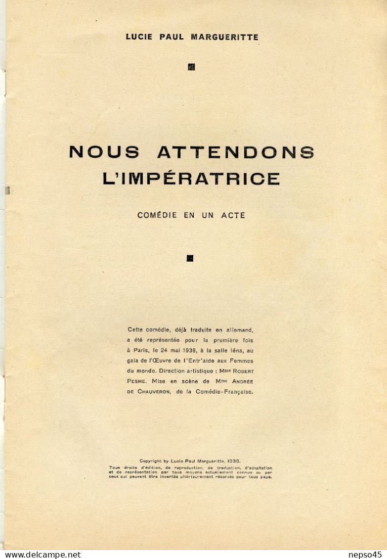 Théâtre.Salle Iéna.Nous attendons l'Impératrice.Studio Molière.L'appel de la Gloire.Théâtre de Rochefort.son premier Bal