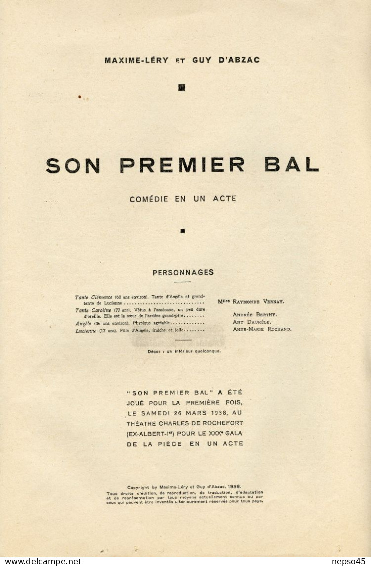 Théâtre.Salle Iéna.Nous attendons l'Impératrice.Studio Molière.L'appel de la Gloire.Théâtre de Rochefort.son premier Bal