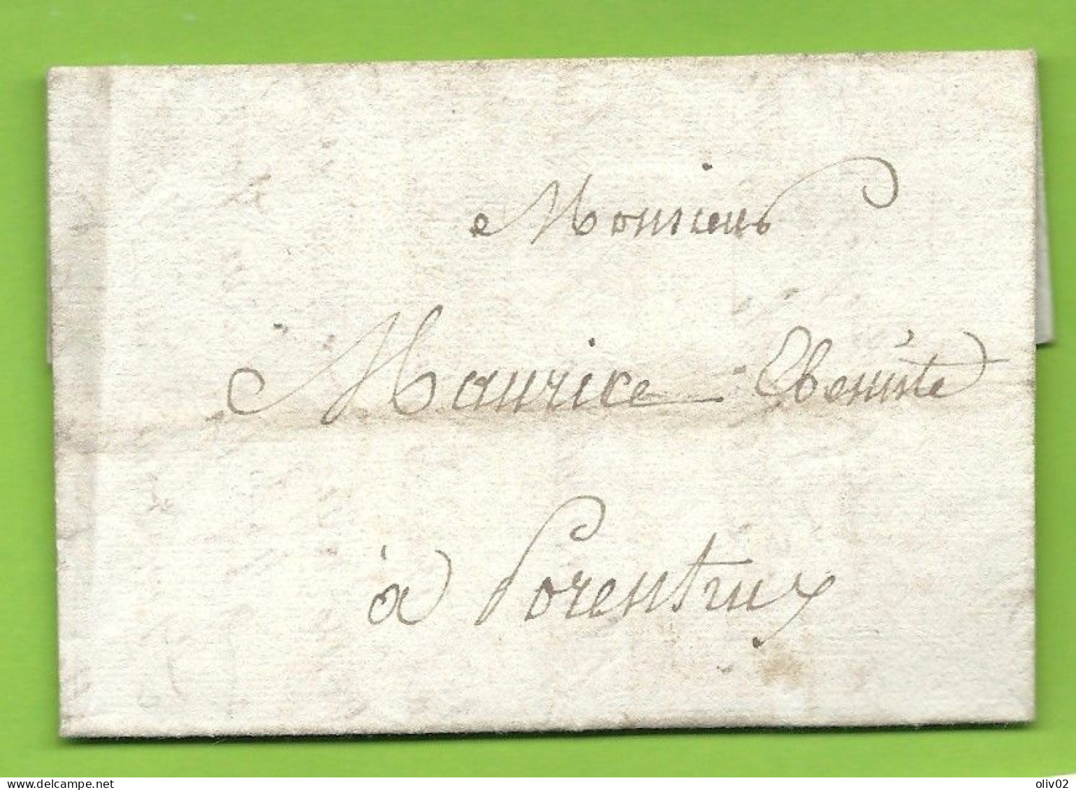 Jura -  Verrerie D'Estoz (Estoy) Pour Porrentruy. FRANCHISE. 1820 - ...-1845 Vorphilatelie