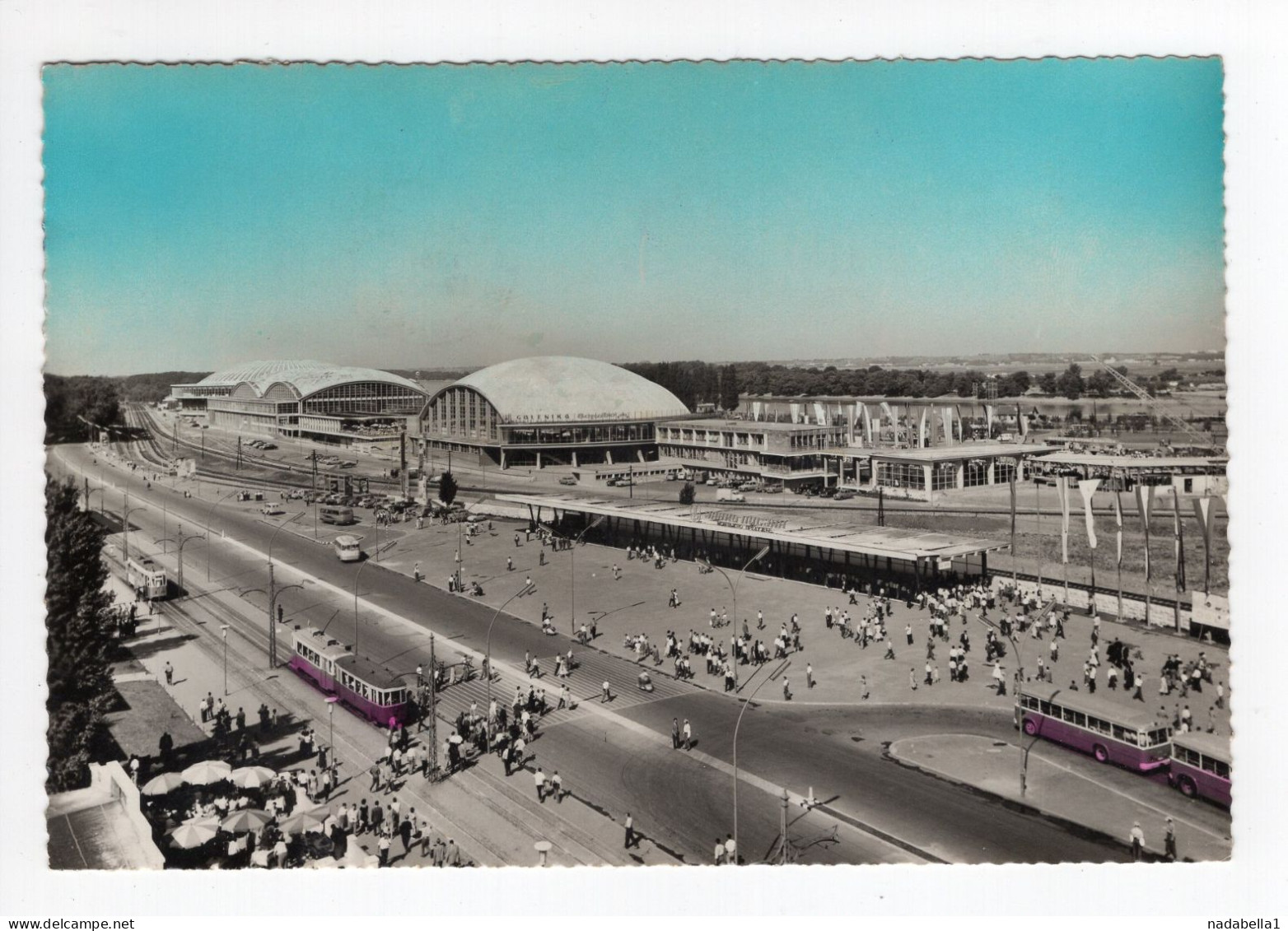 1960. YUGOSLAVIA,SERBIA,BELGRADE FAIR,POSTCARD,USED,FLAM: NUCLEAR EXHIBITION AT BELGRADE FAIR - Yugoslavia