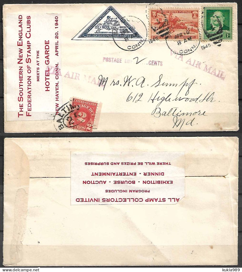 USA STAMPS, 1940 COVER TO PAY - 1851-1940