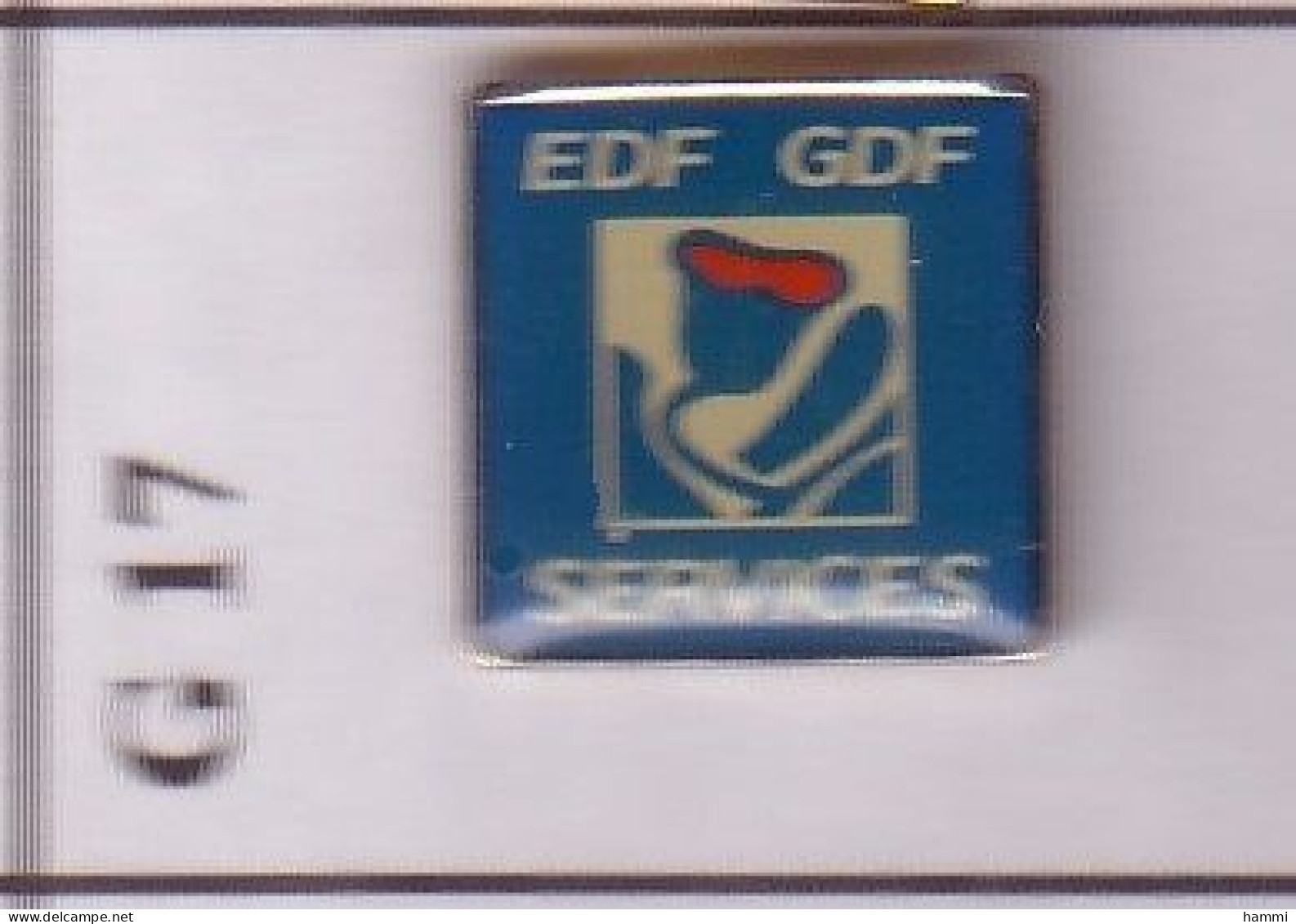 GA17 Pin's EDF GDF SERVICES Fleur Achat Immédiat - EDF GDF