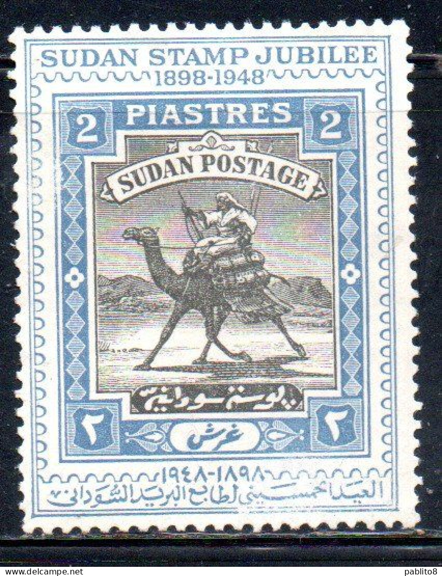 SUDAN SOUDAN 1948 CAMEL POST SERVIZIO POSTALE A CAMMELLO STAMP JUBILEE 2p MLH - Soudan (...-1951)