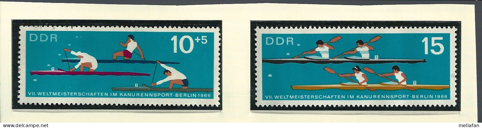 T801 - TIMBRES DDR - AVIRON - Rudersport