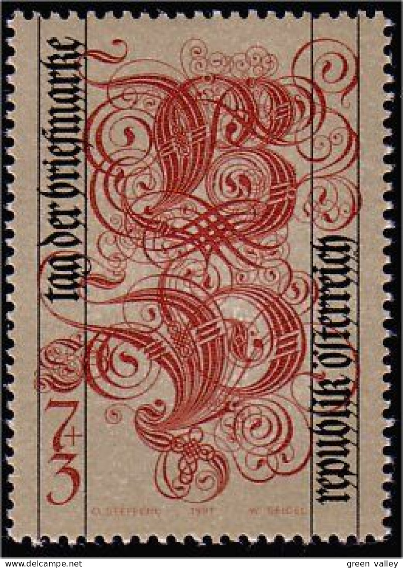 154 Austria 1991 Journée Du Timbre Stamp Day MNH ** Neuf SC (AUT-282) - Journée Du Timbre