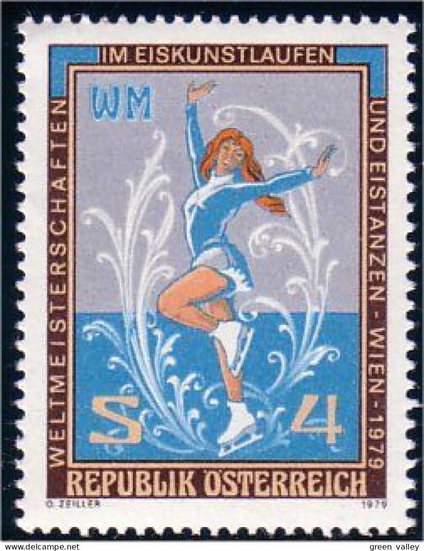 154 Austria 1979 Figure Skater Patinage Artistique MNH ** Neuf SC (AUT-139) - Kunstschaatsen