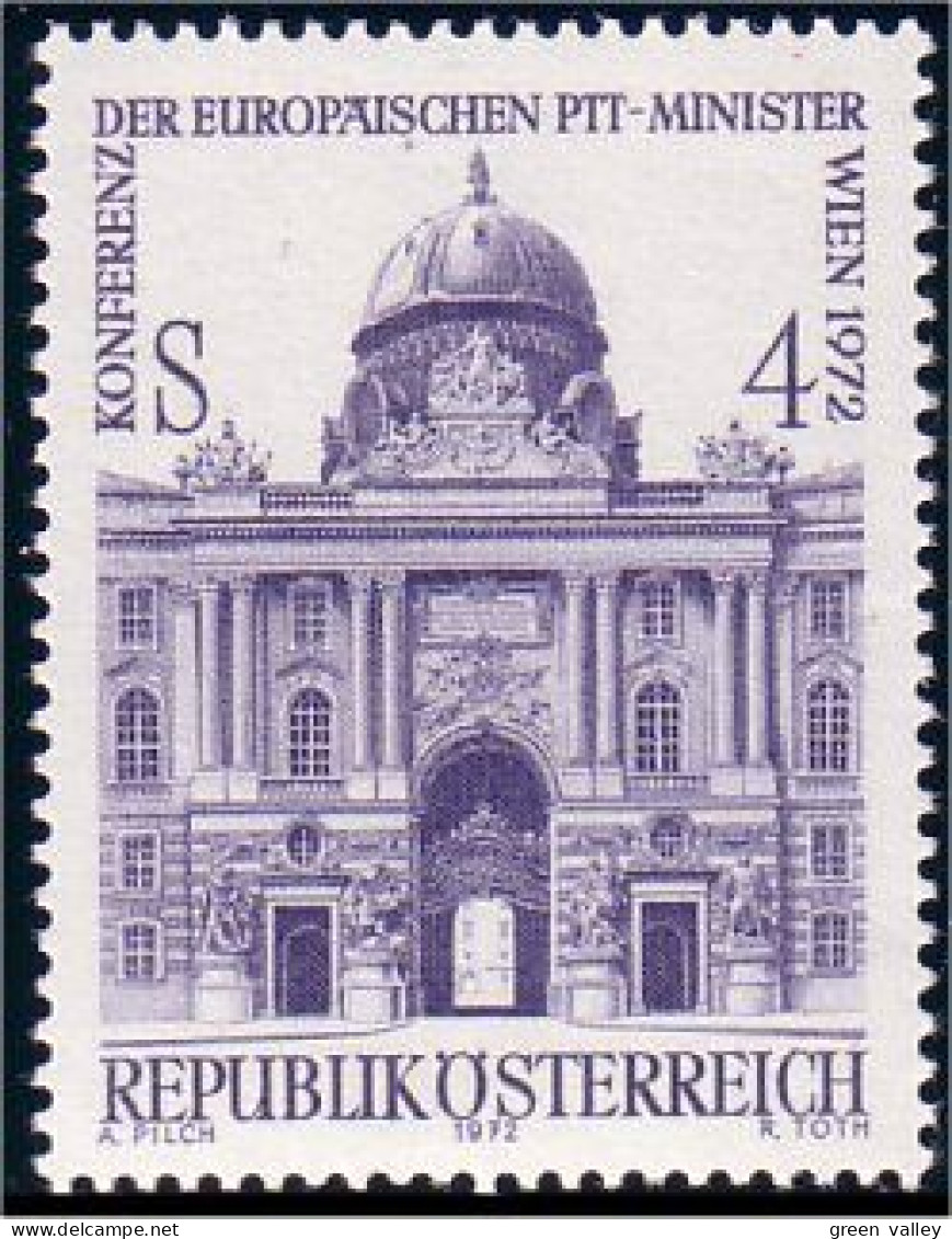 154 Austria 1972 Post Telecommunications Conference MNH ** Neuf SC (AUT-102) - Autres & Non Classés