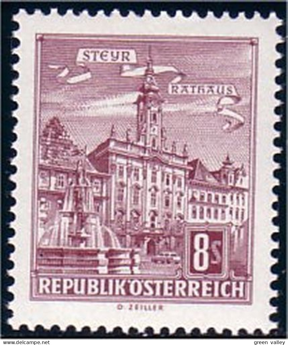 154 Austria 1965 8s Abbaye De Melk Abbey MNH ** Neuf SC (AUT-51) - Abbazie E Monasteri