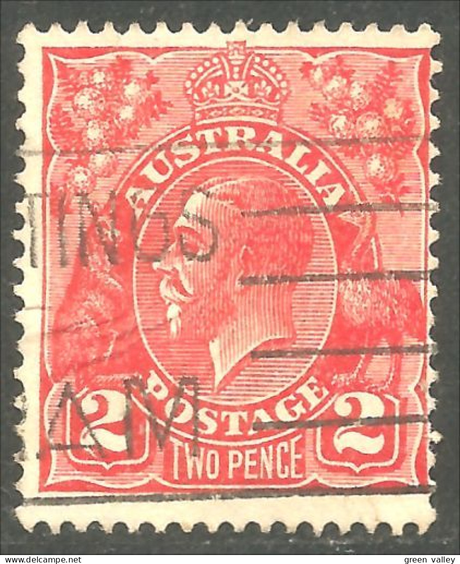 151 Australia 2p Red Rouge (AUS-358) - Oblitérés