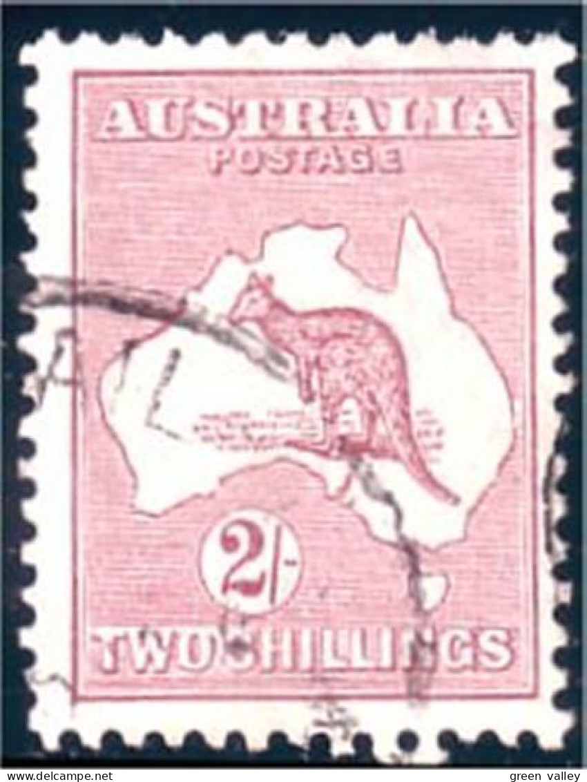 151 Australia Kangaroo 2sh Red Brown 1929 Perf 11.5 Multiple A (AUS-317) - Gebraucht