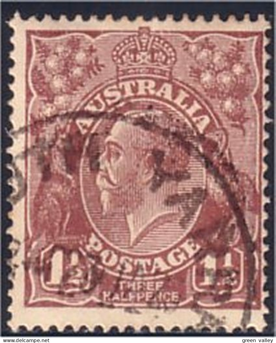 151 Australia George V 1p 1/2 (AUS-298) - Usati