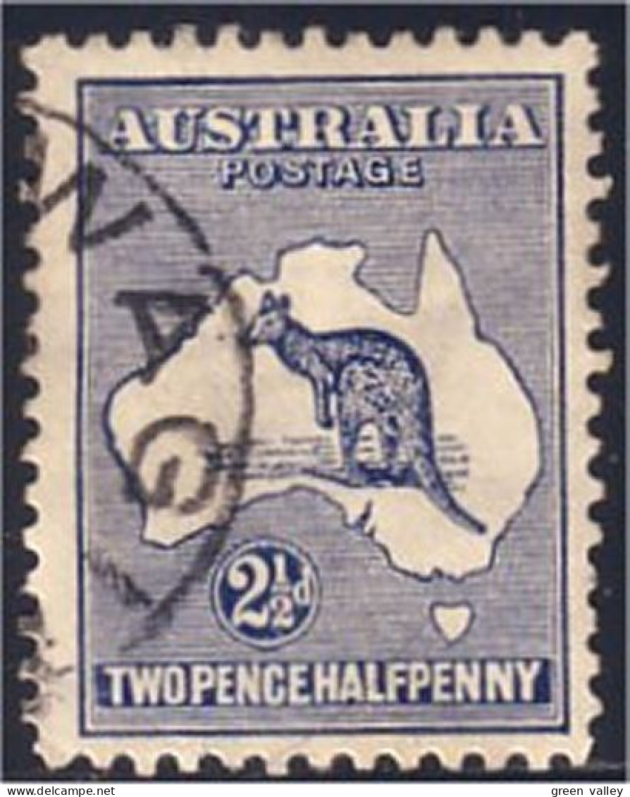 151 Australia Kangaroo 2 1/2d (AUS-301) - Used Stamps