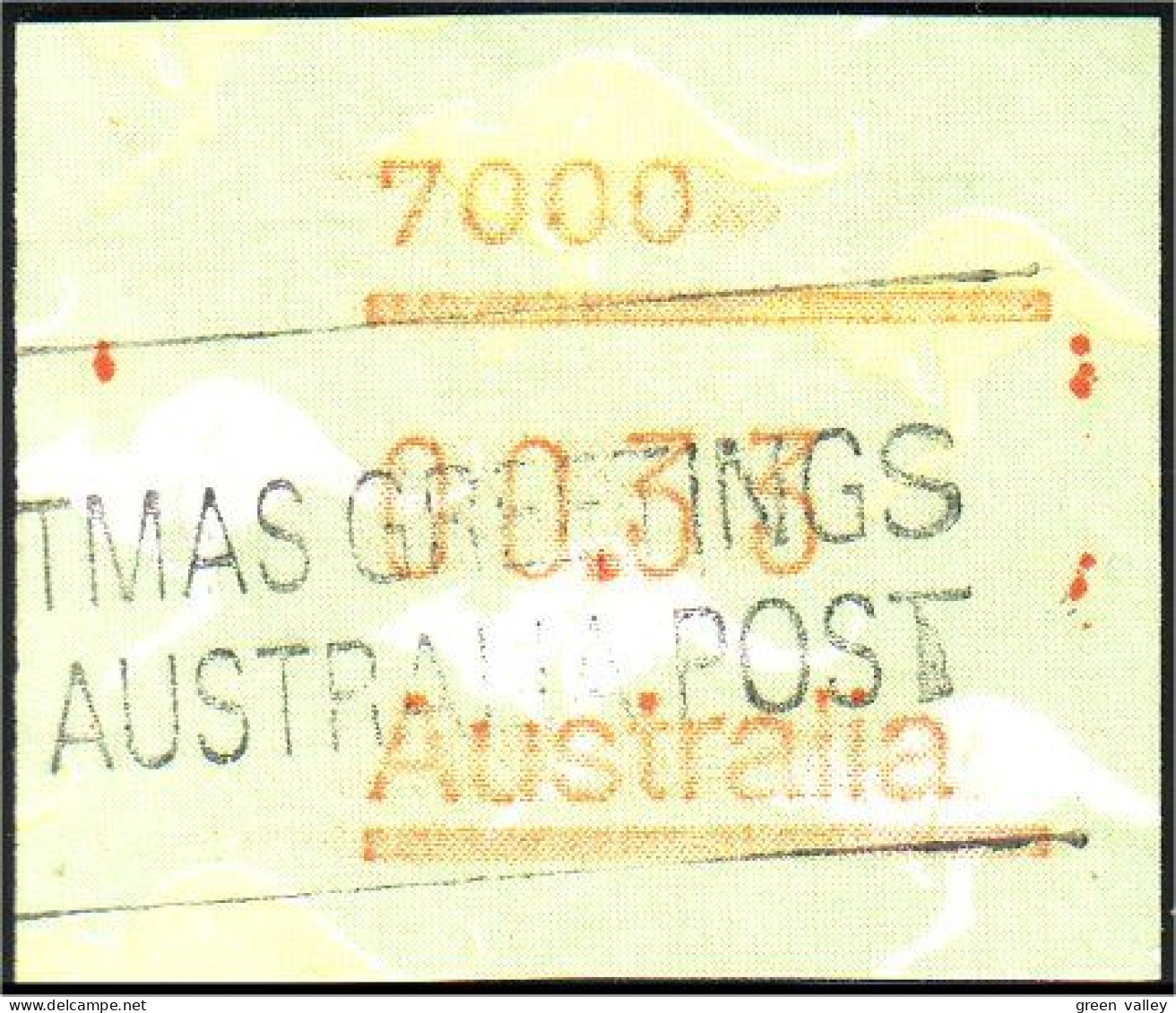151 Australia Kangaroo 33c ATM Frama Label Vignette Christmas Greetings (AUS-66) - Gebraucht