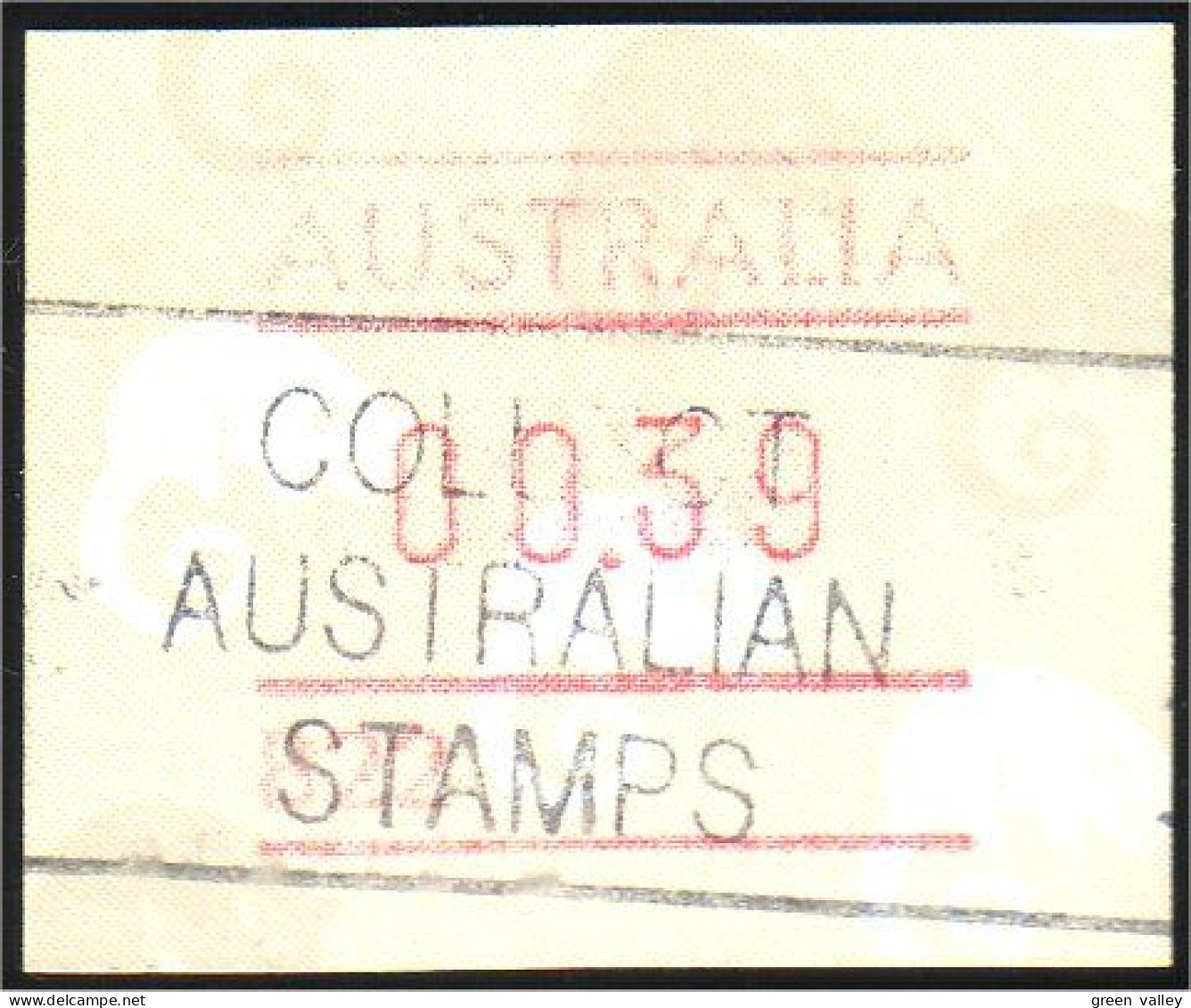 151 Australia Cameleon 39c ATM Frama Label Vignette (AUS-68) - Usados