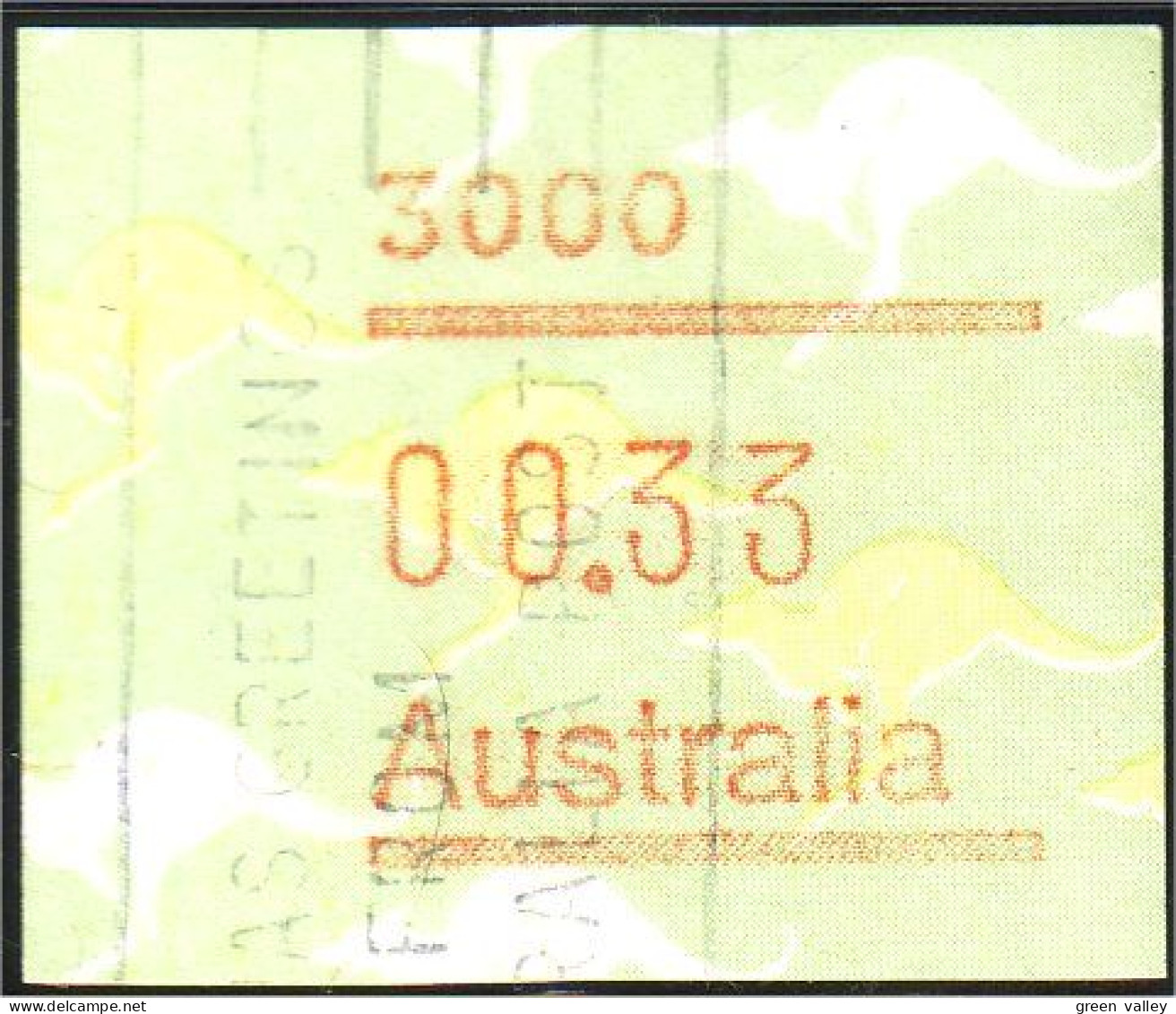 151 Australia Kangaroo 33c ATM Frama Label Vignette (AUS-64) - Gebruikt