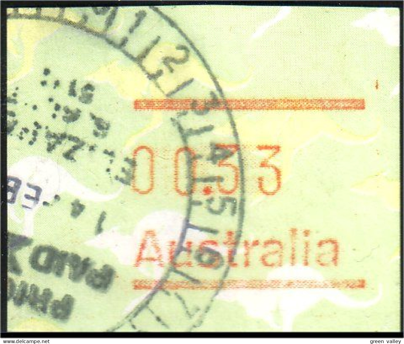 151 Australia Kangaroo 33c ATM Frama Label Vignette (AUS-65) - Vignette [ATM]