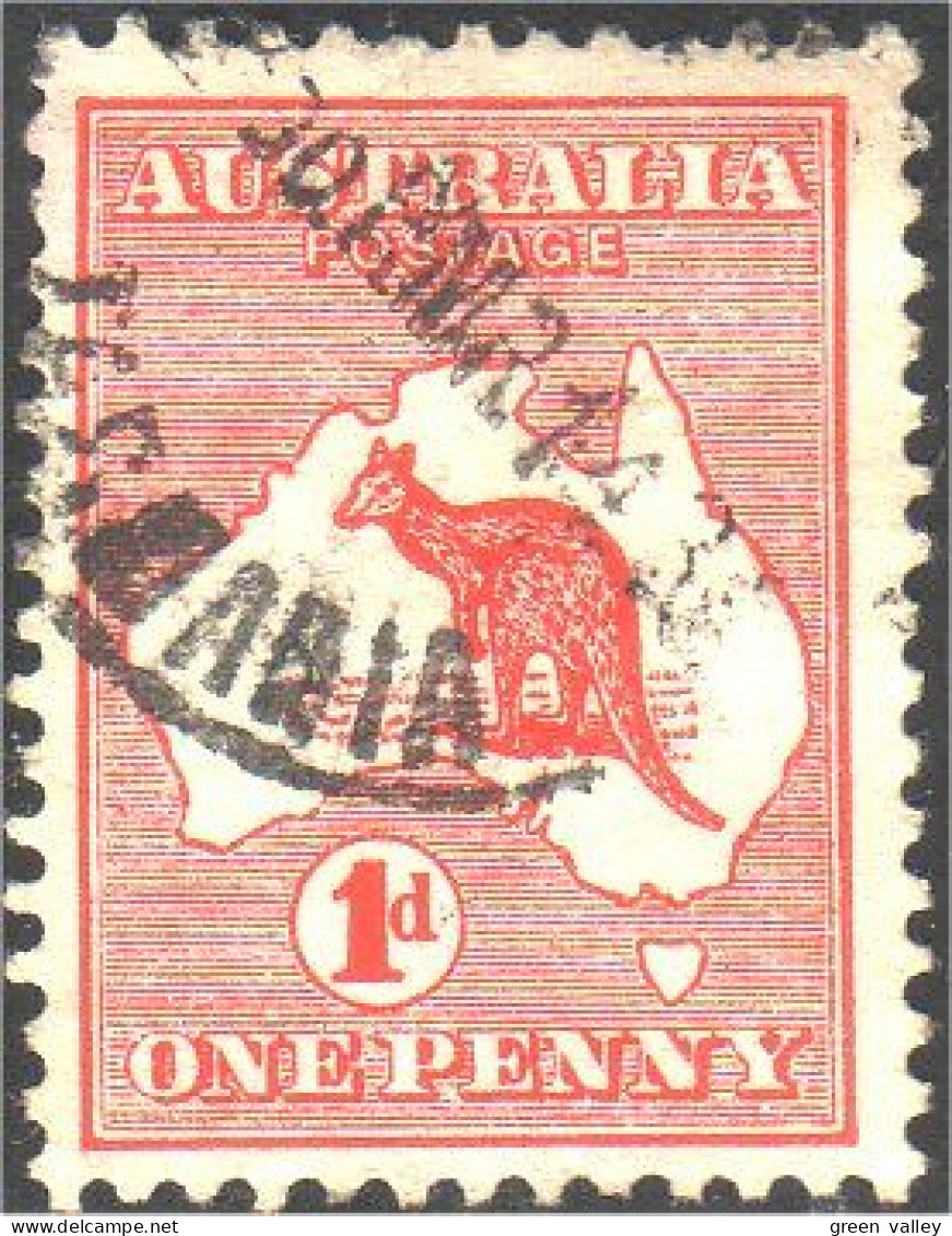 151 Australia Kangaroo 1d Carmine (AUS-2) - Gebraucht