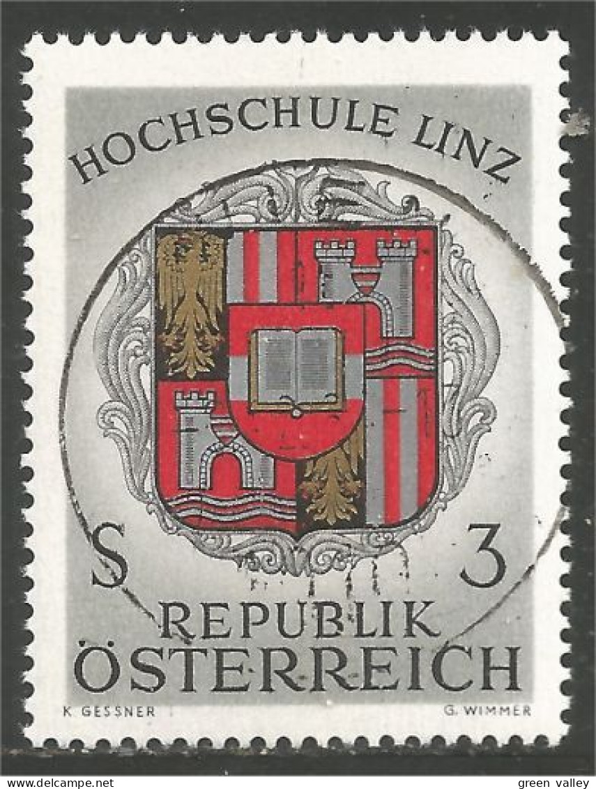 154 Austria 1966 Armoiries Coat Arms University Linz (AUT-558) - Francobolli