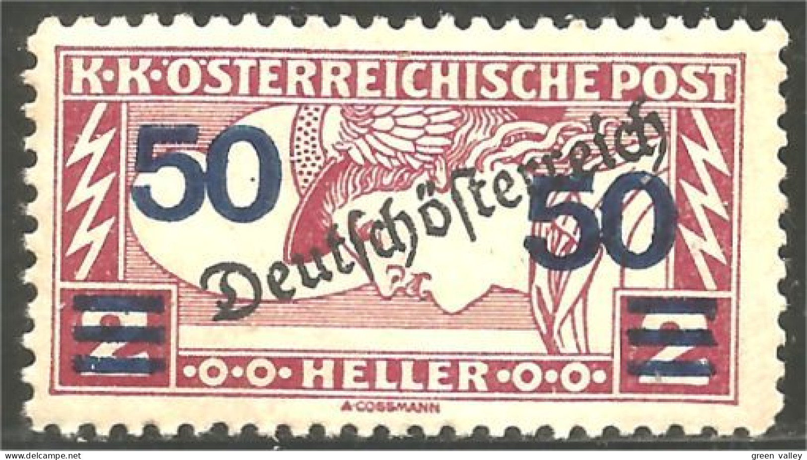 154 Austria 1921 Mercury Mercure Newspaper Journaux MNH ** Neuf SC (AUT-496) - Giornali