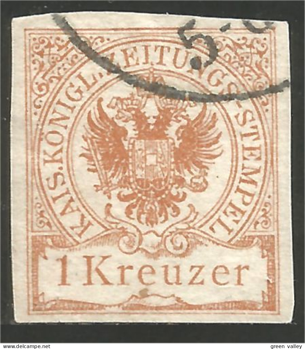 154 Austria 1890 1kr Brown Newspaper Journaux (AUT-409) - Journaux