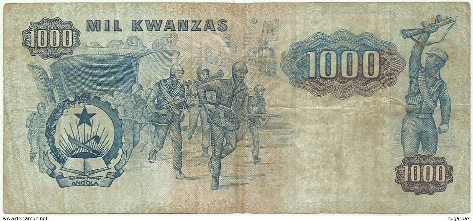 ANGOLA - 1000 KWANZAS - 07.01.1984 - P 121.a - Serie FF - JOSÉ EDUARDO DOS SANTOS E AGOSTINHO NETO - 1.000 - Angola