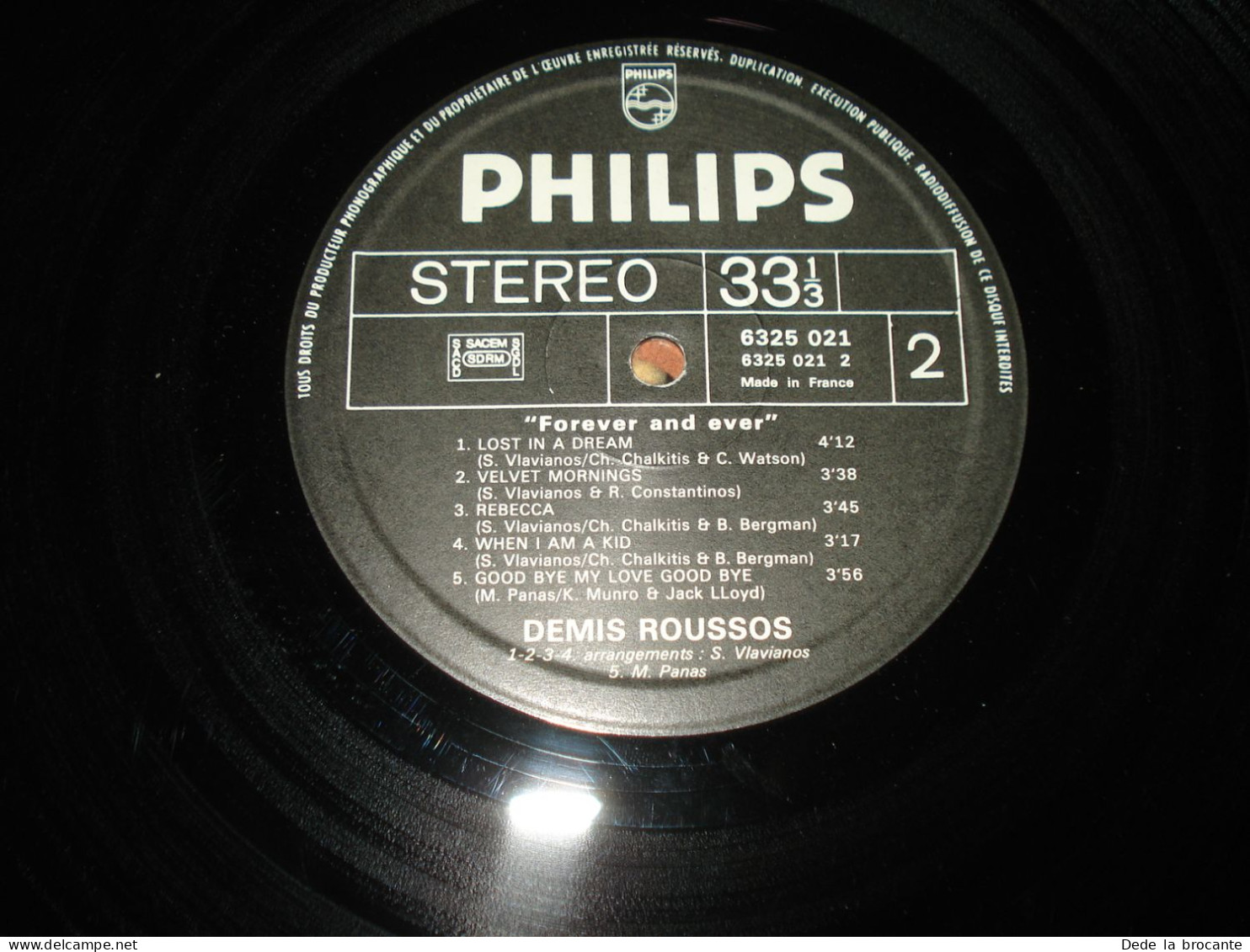 B14 / Démis Roussos – Forever And Ever – Philips – 6325 021 - Fr  1973  EX/EX - Country & Folk