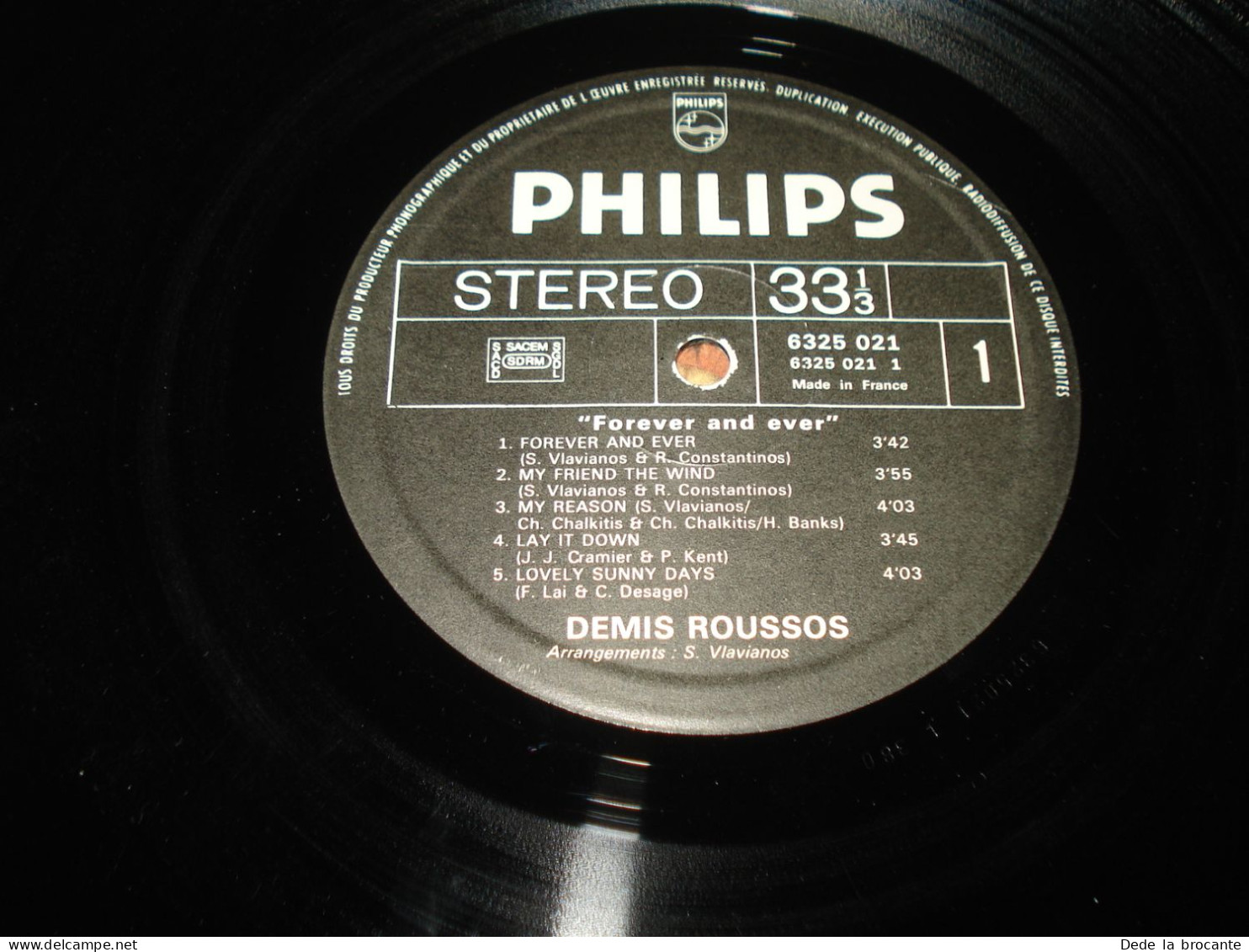 B14 / Démis Roussos – Forever And Ever – Philips – 6325 021 - Fr  1973  EX/EX - Country Et Folk