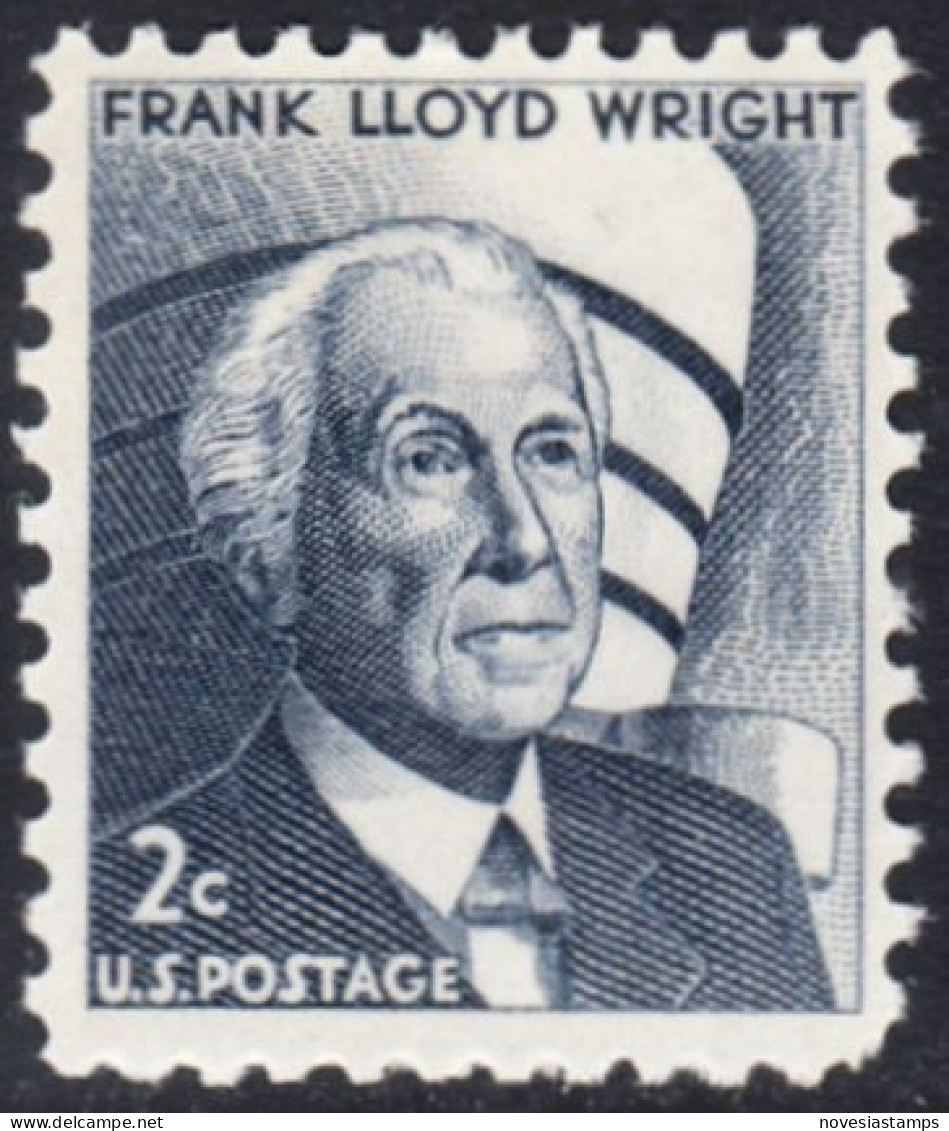 !a! USA Sc# 1280 MNH SINGLE (a3) - Frank Lloyd Wright - Nuovi