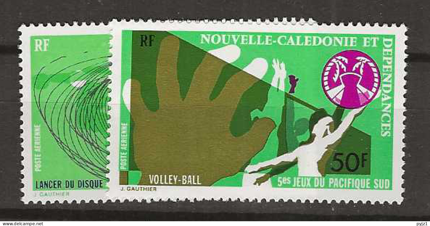 1975 MNH Nouvelle Caledonie Mi  567-68 Postfris** - Nuovi