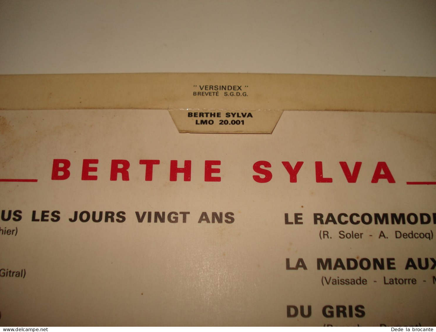 B14 / Berthe Sylva  – Avec Languette - Odeon – LMO 20.001 - Fr  1970  EX/EX - Disco & Pop